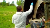 Обработка днища автомобиля даже в воде!