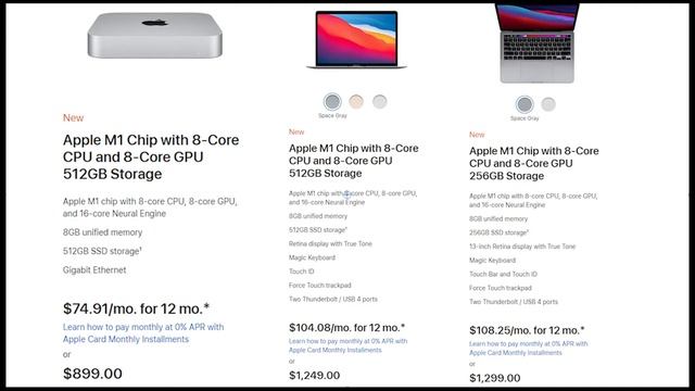 Apple M1 vs Intel vs AMD, Mac mini, MacBook Air, MacBook Pro 13