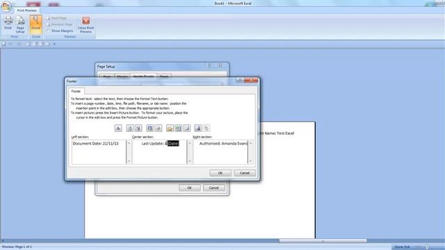 How to add document control to excel spreadsheets