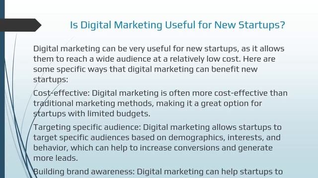 Presentation on Digital Marketing