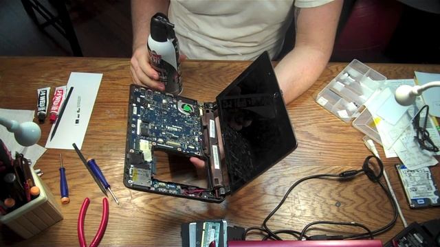 KAV60 Netbook Disassembly and Power Jack Repair