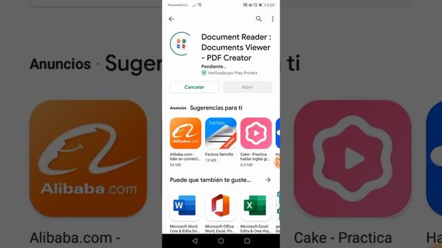 como ver documentos Word, Excel, Power Point y PDF en Android