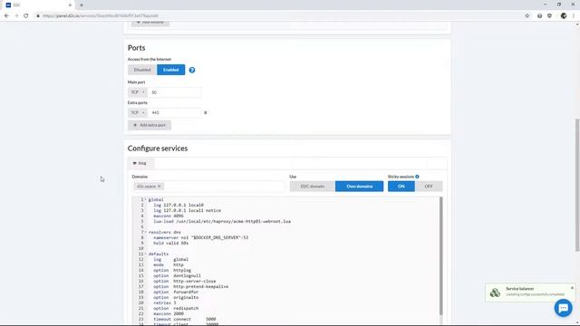 Set a custom domain. Example with HAProxy