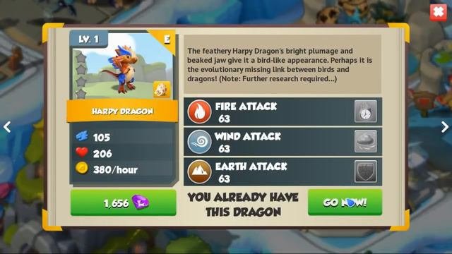 Harpy Dragon Hatching! , How Do you have? , Dragon Mania Legends | Part 1361 HD