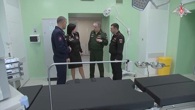 Новейшую нейрохирургическую операционную и хирургический блок открыли в военном госпитале