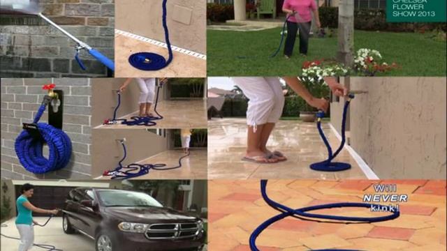 растягивающийся садовый шланг стрейч хоз xhose отзывы
