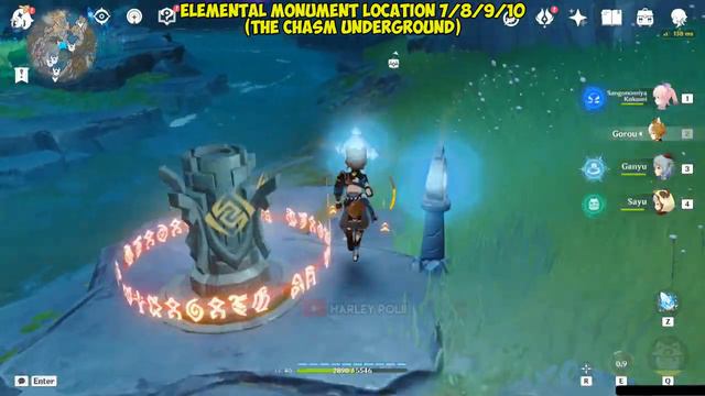 All Location Elemental Monument Puzzle in The Chasm Underground - Genshin Impact Indonesia