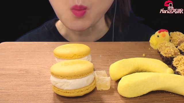 ASMR *YELLOW DESSERT JELLY & CANDY & CHIPS* 옐로우 디저트 젤리, 캔디, 과자 먹방 EATING SOUND