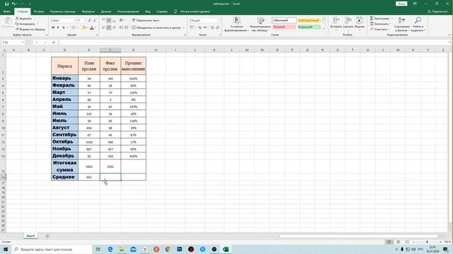 Простые функции и формулы в excel