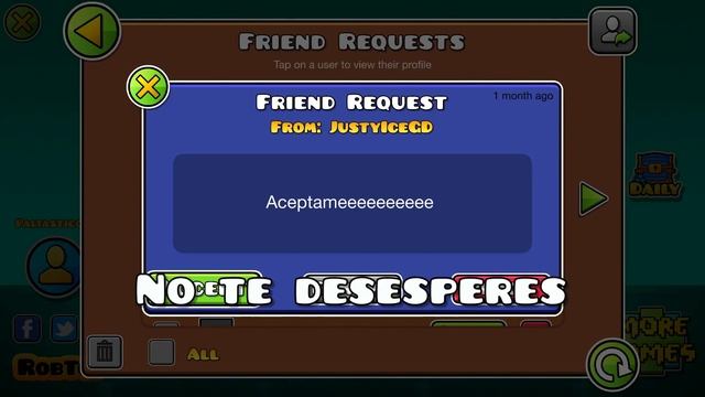 Aceptando Solicitudes De Amistad | Geometry Dash