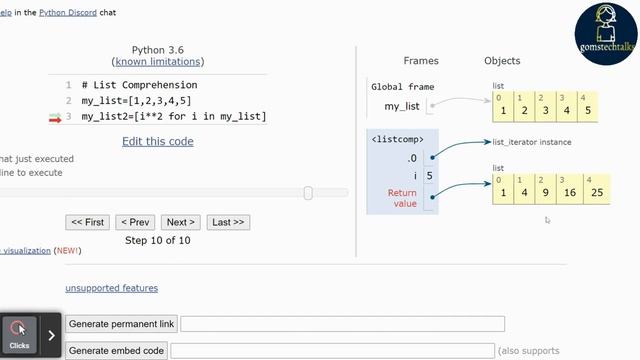 Python - List comprehension and map function TUTORIAL  Visualize Python Code  Interview QA serie