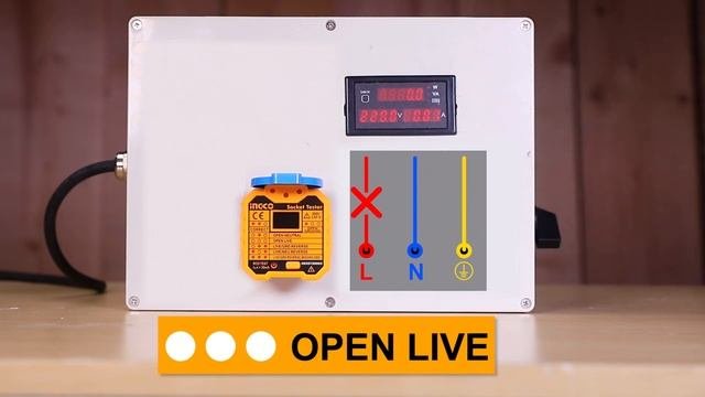 INGCO HESST30002 Socket Tester Όργανο ελέγχου ορθής καλωδίωσης πρίζας