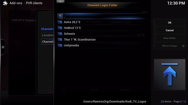 Install IPTV Channel Logos KODI