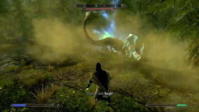 Let's Play Skyrim Live ( Pt 143 ) Ran into an Elder Dragon