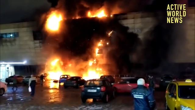 Пожар в ТЦ Рио в Москве (начало, итог) / Fire In Rio S.c. In Moscow 25.01.2017