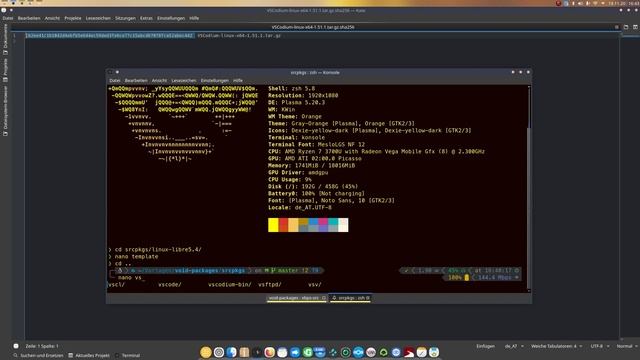 Intentando compilar el kernel libre 5.4.77 (kernel LTS) a trancas y barrancas en Void Linux.