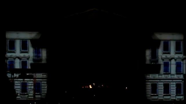 Проекционное 3D шоу в Омске закрытие 23 марафона 2012