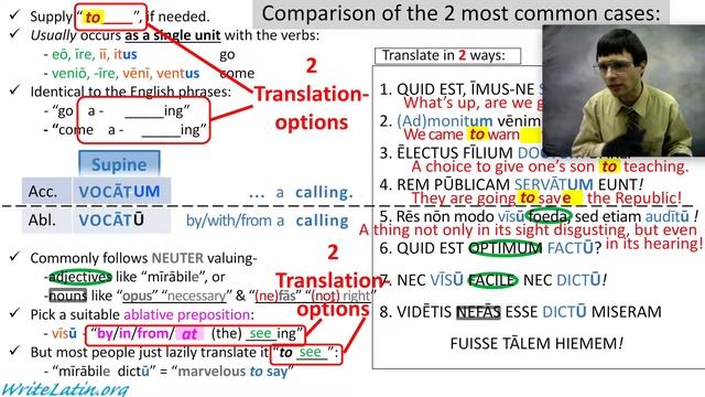 Capitulum 22 - Supines - Lingua Latina