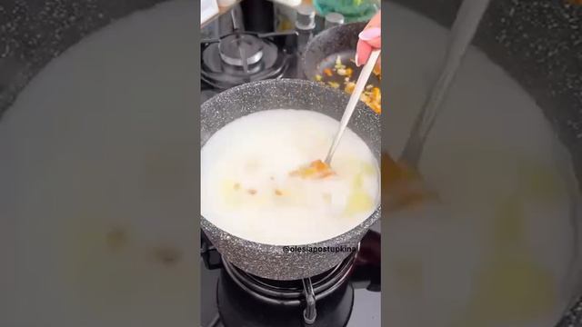 Сырный суп с креветками🍤