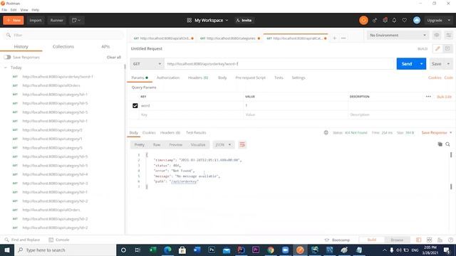 get all orders by name containing (Controller)