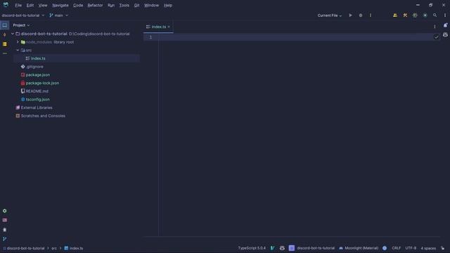 Bot discord [typescript] | ติดตั้งโปรเจค #Ep.1