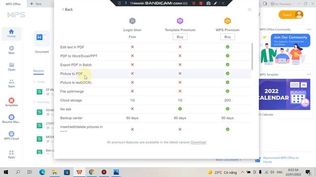 THANH TOÁN WPS OFFICE & CÁC TÍNH NĂNG VƯỢT TRỘI CỦA WPS PREMIUM