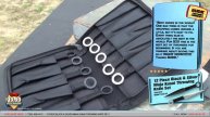 12 Piece Black & Silver Ninja Kunai Throwing Knife Set