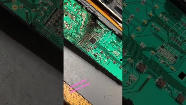 Ремонт модуля стиральной машины Beko. Замкнуло замок люка.