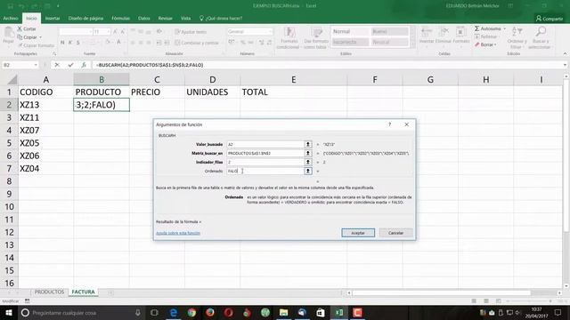 CURSO DE EXCEL 2016 DESDE CERO LECCION 18  FUNCION BUSCARH