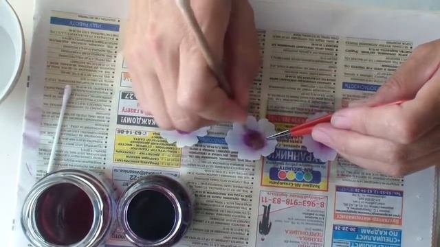 Флоксы из шелка. Окраска лепестков и листьев. Часть 2