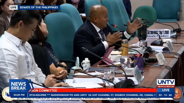 Senate inquiry of the Blue Ribbon Committe, presided by Sen. Pia Cayetano, March 13, 2024