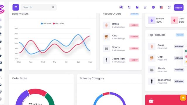 CRMi Admin - Creative Dashboard Design With Bootstrap Ui Framework