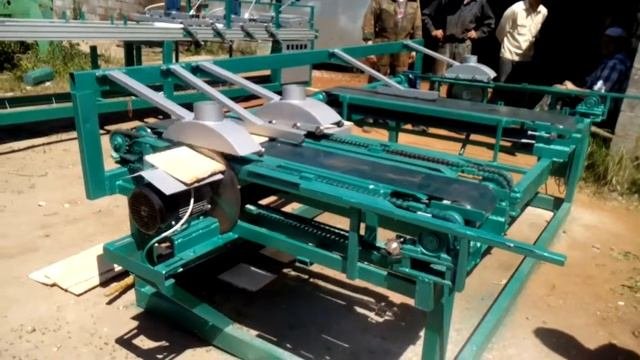 автоматическая торцовка 3-х пильная