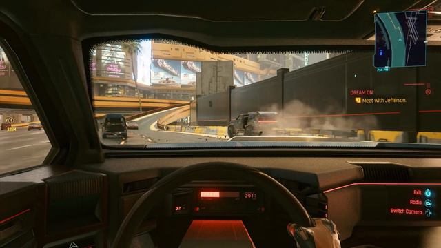 Баґ #24 у Cyberpunk 2077 | Машина розбиває дорожню огорожу