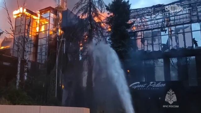 это жесть 😱 пожар «Газпром арены» в Санкт-Петербурге