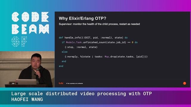 Large scale distributed video processing with OTP - HAOFEI WANG