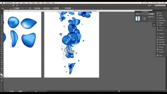 Organic Bubbles - Adobe Illustrator/Photoshop - Graphic Design