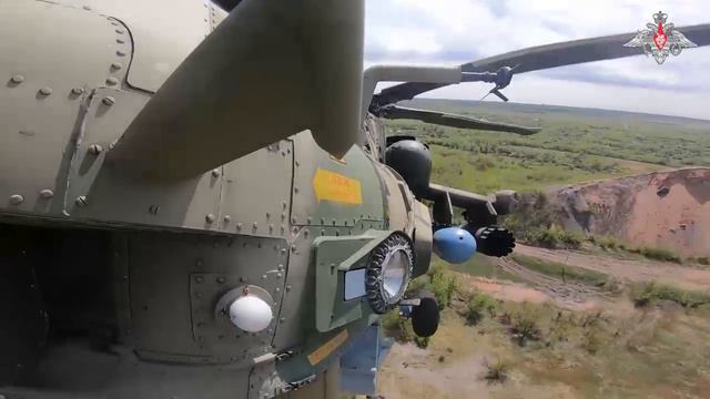 Боевая работа экипажей Ми-28НМ
