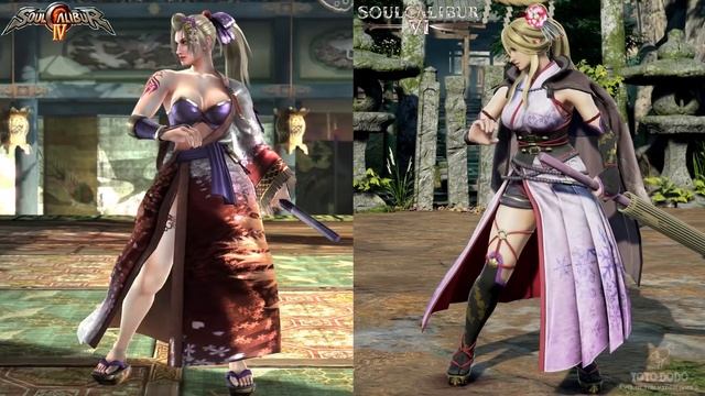 SoulCalibur VI vs SoulCalibur IV - All Characters Comparison  Critical Finish