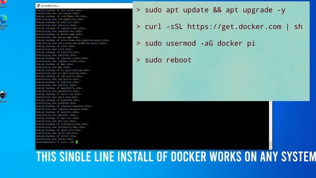 Just The Facts - A full "playthrough" of installing Docker on a Raspberry Pi 4 with 64 bit Ubuntu.