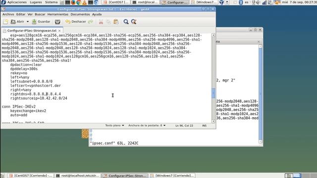 Configuración de IPSec con StrongSwan en CentOS7
