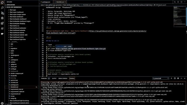 Flask Admin Light Blue - Build from Sources | AppSeed