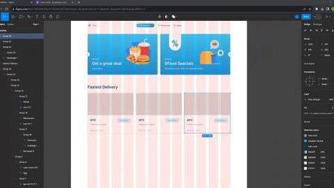 Figma Speed Art - Food Delivery Website Design