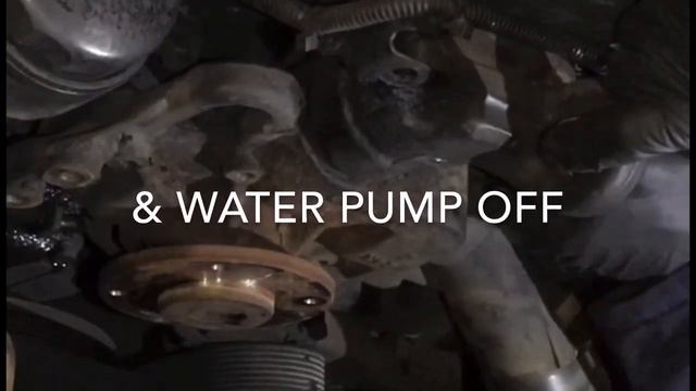 Mercedes Atego Coolant Drain & Water pump replacement explained with subtitles