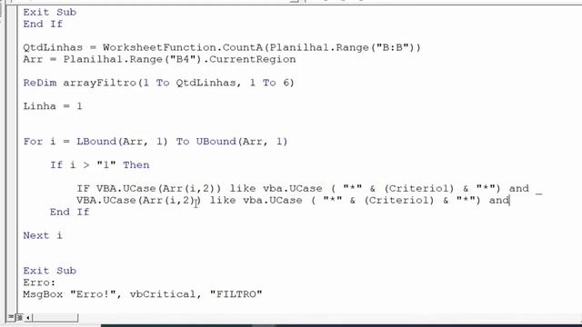 MACRO de FILTRO AVANÇADO ENTRE DATAS e TEXTO DIRETO na Planilha Excel