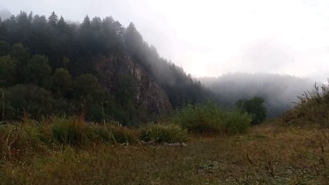 Туман на реке Малый Инзер у деревни Айгир | Башкирия, Южный Урал
