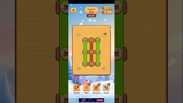 wood Nuts _Bolts puzzle level-3