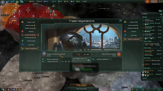Let's Play Stellaris Leviathans Hard - Snail Wars: Opening the Grand Mausoleum #015 (RP / Humor)