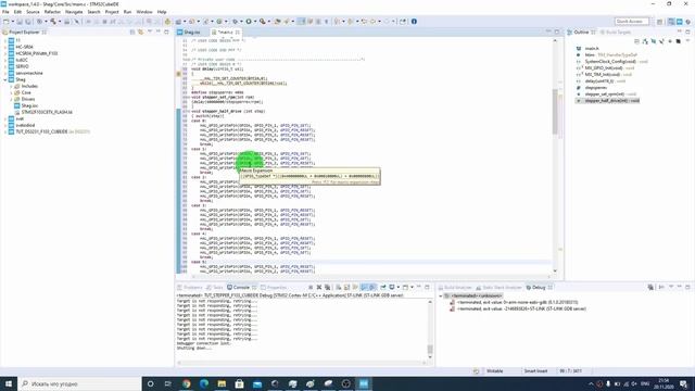 STM32 Урок №4 - Подключение шагового двигателя к плате STM32 при помощи STM32Cube IDE #STM32