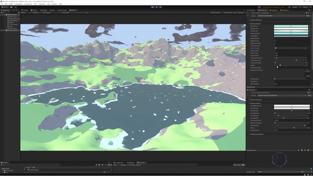 Unity Water and Cloud Shader Test